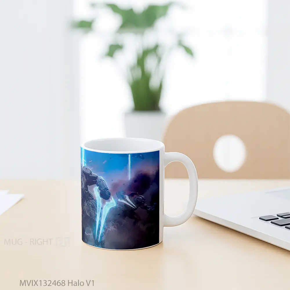 Mug Halo V1 Cangkir Gamer - All-side / Desain