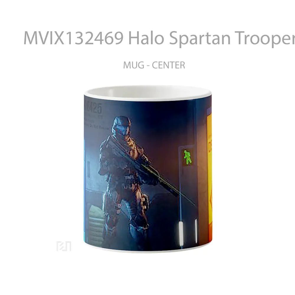 Mug Halo Spartan Trooper Cangkir Gamer