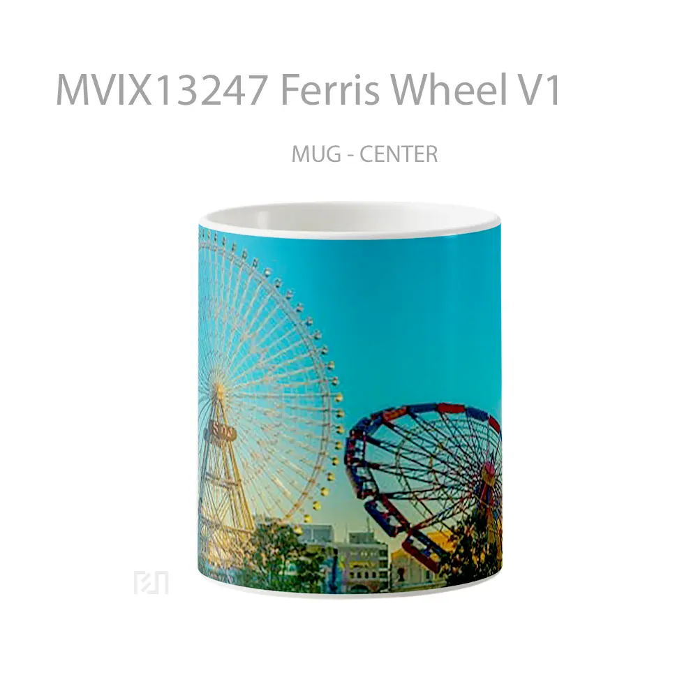 Mug Ferris Wheel V1 Gelas Keramik Unik