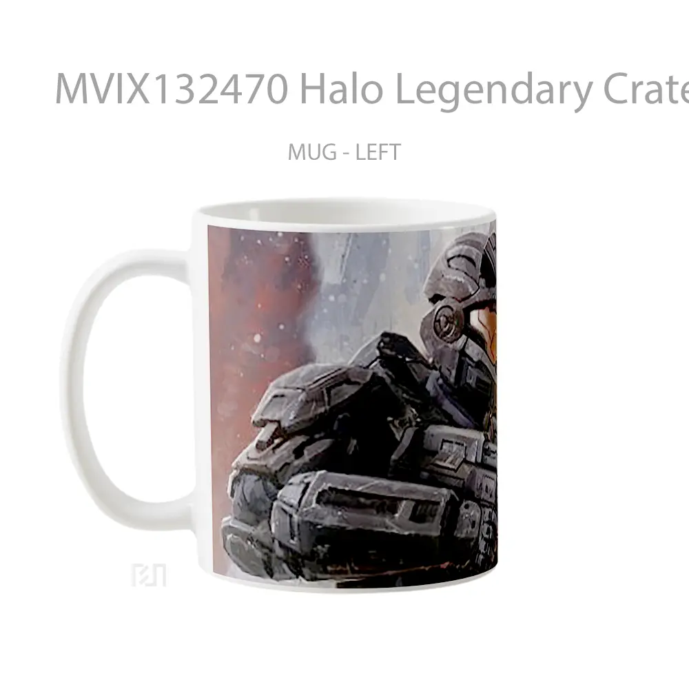 Mug Halo Legendary Crate Cangkir Gamer - All-side / Desain