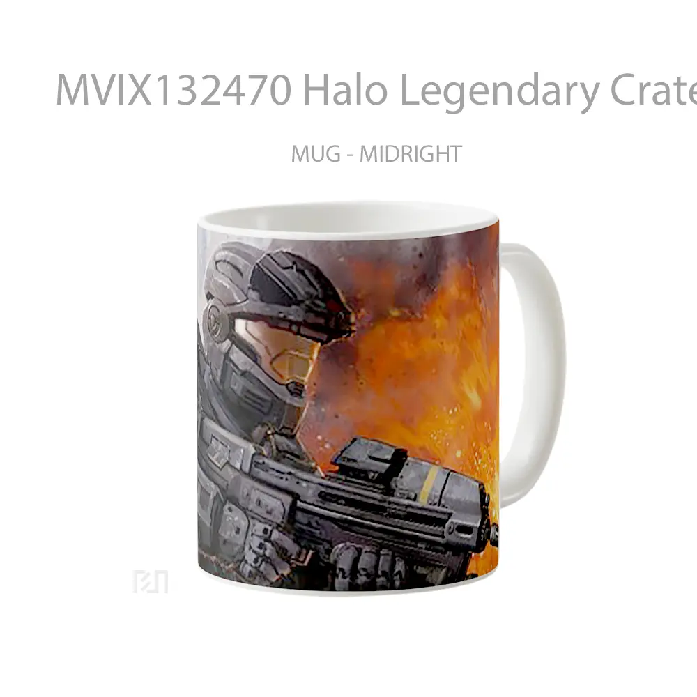 Mug Halo Legendary Crate Cangkir Gamer - All-side / Desain