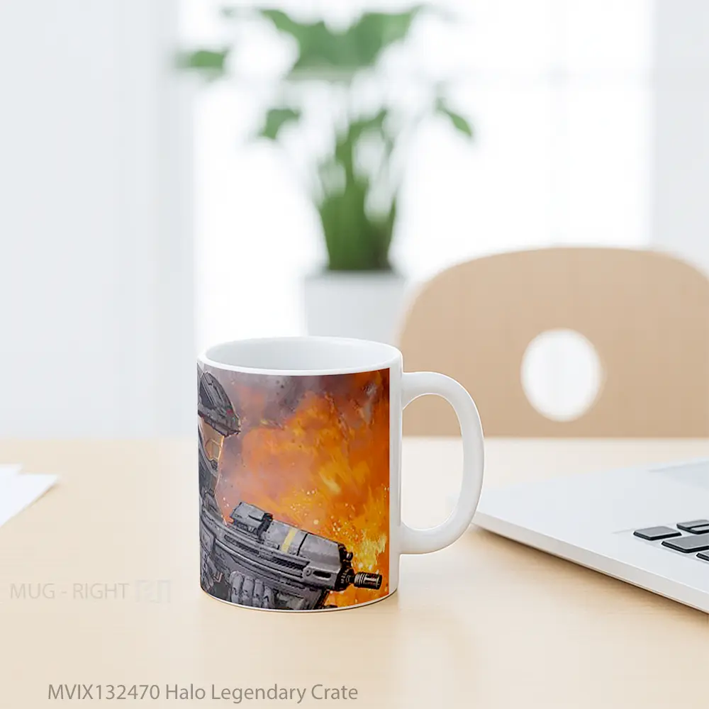 Mug Halo Legendary Crate Cangkir Gamer - All-side / Desain
