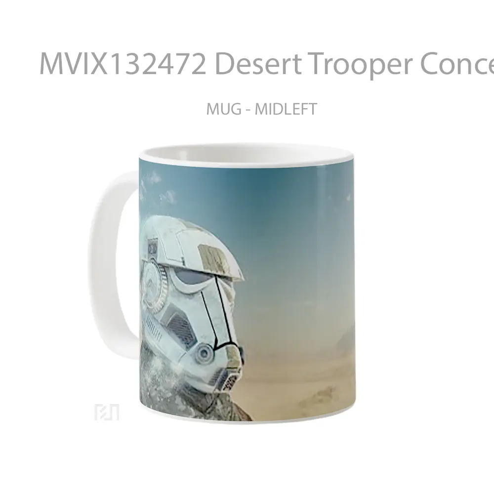 Mug Desert Trooper Concept Gelas Pemandangan Alam - All-side / Desain