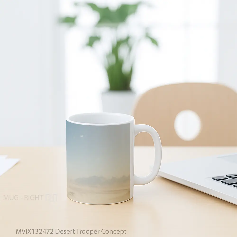 Mug Desert Trooper Concept Gelas Pemandangan Alam - All-side / Desain