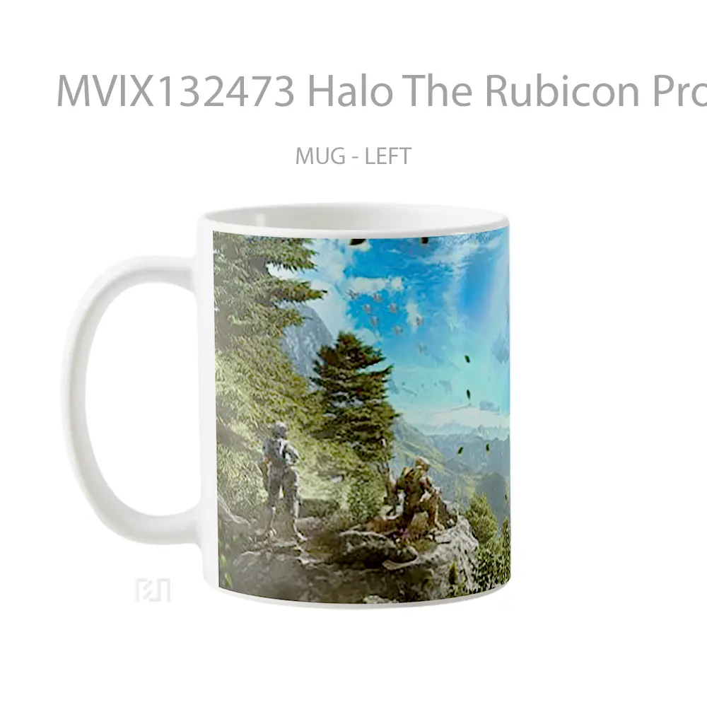 Mug Halo The Rubicon Protocol Cangkir Gamer - All-side / Desain