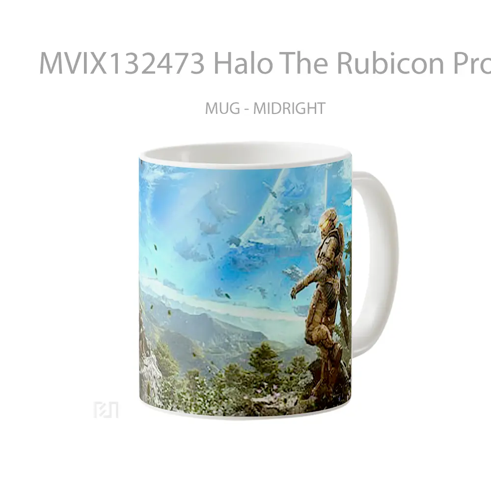 Mug Halo The Rubicon Protocol Cangkir Gamer - All-side / Desain