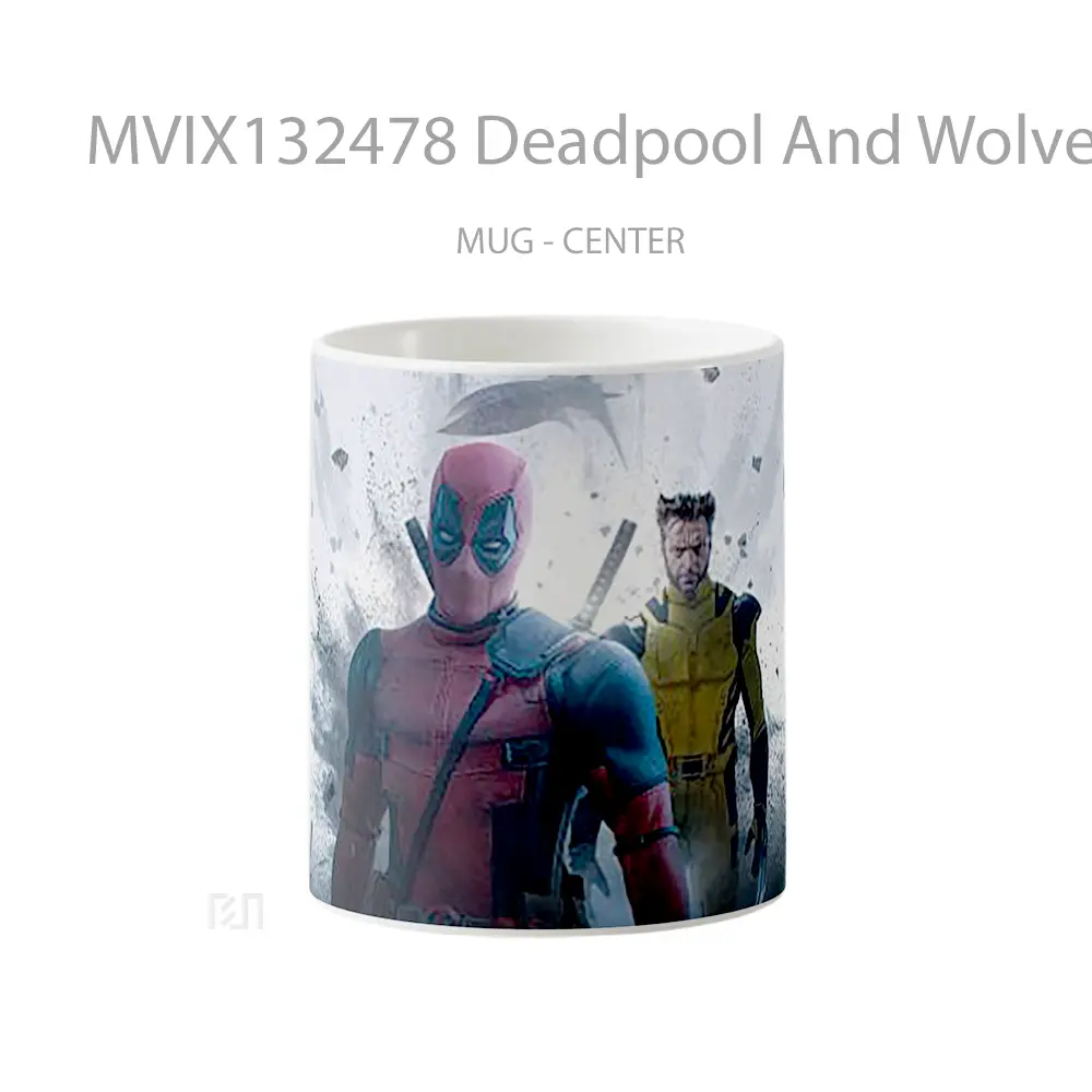 Mug Deadpool And Wolverine V1 Gelas Superhero