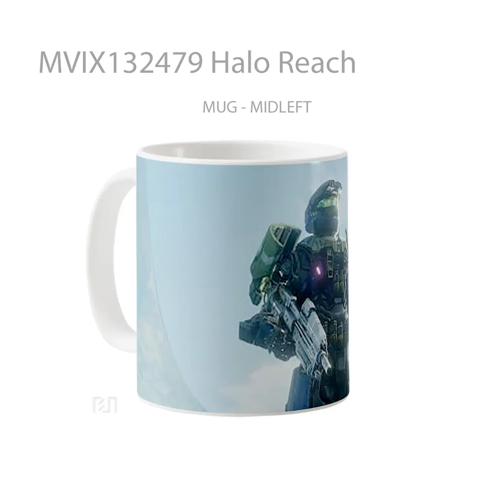 Mug Halo Reach Cangkir Gamer - All-side / Desain