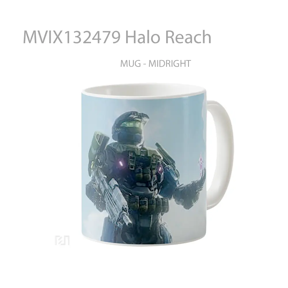 Mug Halo Reach Cangkir Gamer - All-side / Desain