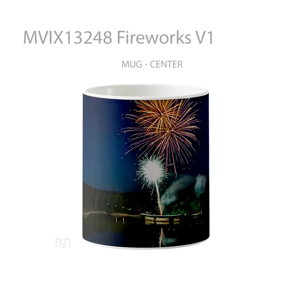 Mug Fireworks V1 Gelas Keramik Unik