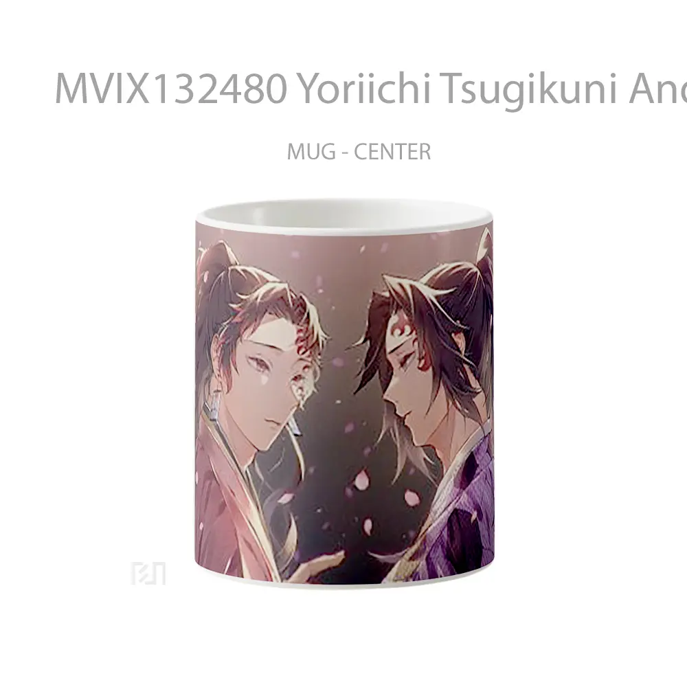 Mug Yoriichi Tsugikuni And Kokushibo Gelas Keramik Unik