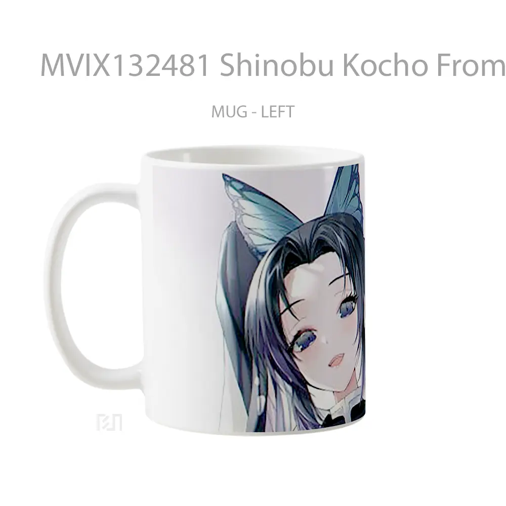 Mug Shinobu Kocho From Demon Slayer V2 Cangkir Anime - All-side / Desain