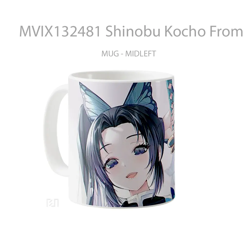 Mug Shinobu Kocho From Demon Slayer V2 Cangkir Anime - All-side / Desain
