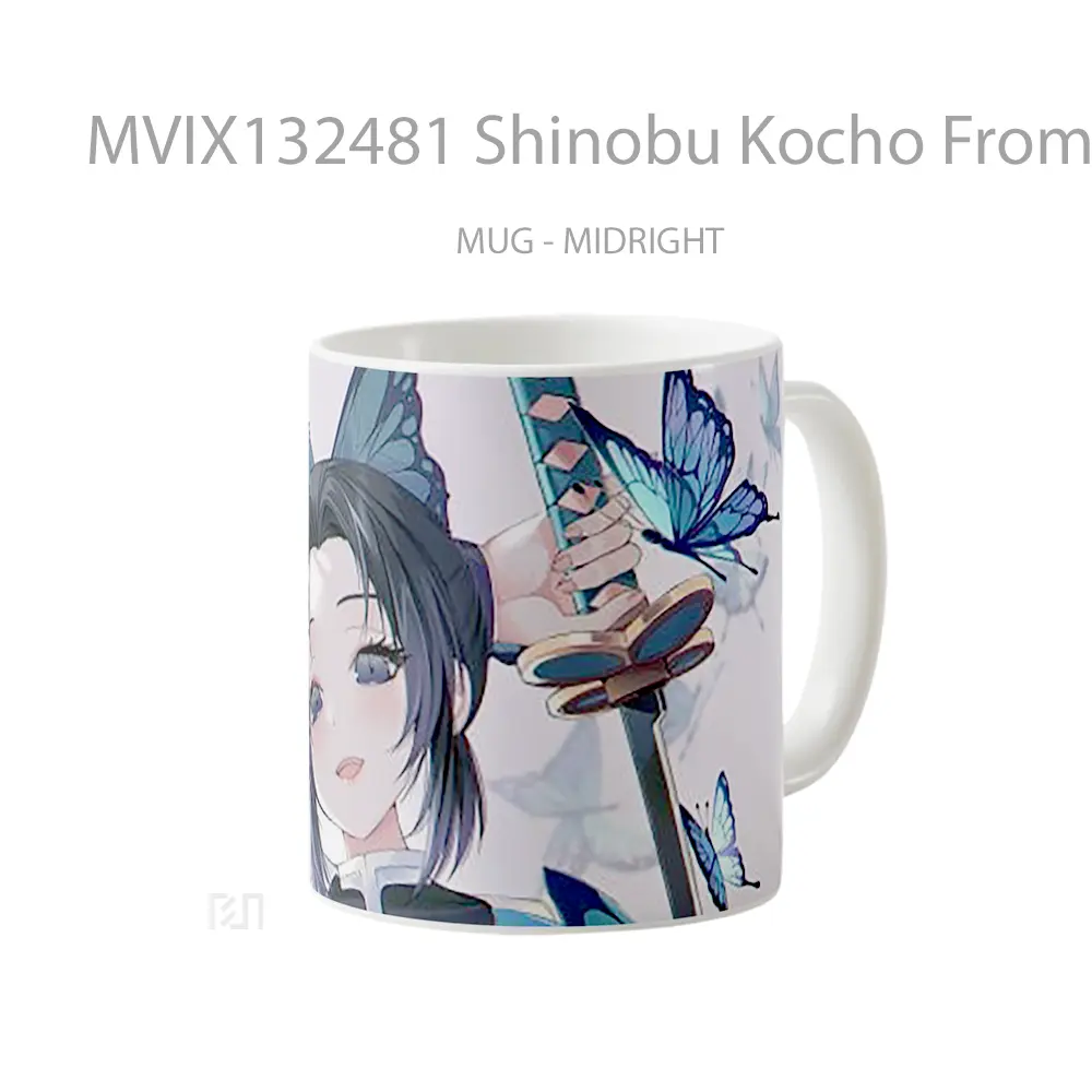 Mug Shinobu Kocho From Demon Slayer V2 Cangkir Anime - All-side / Desain