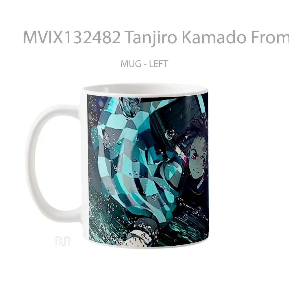 Mug Tanjiro Kamado From Demon Slayer V2 Cangkir Anime - All-side / Desain