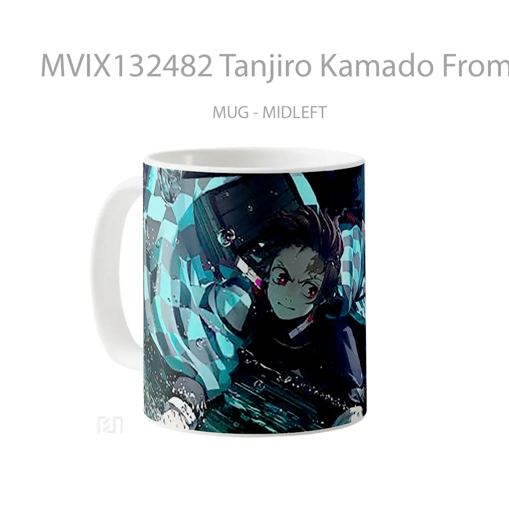 Mug Tanjiro Kamado From Demon Slayer V2 Cangkir Anime - All-side / Desain