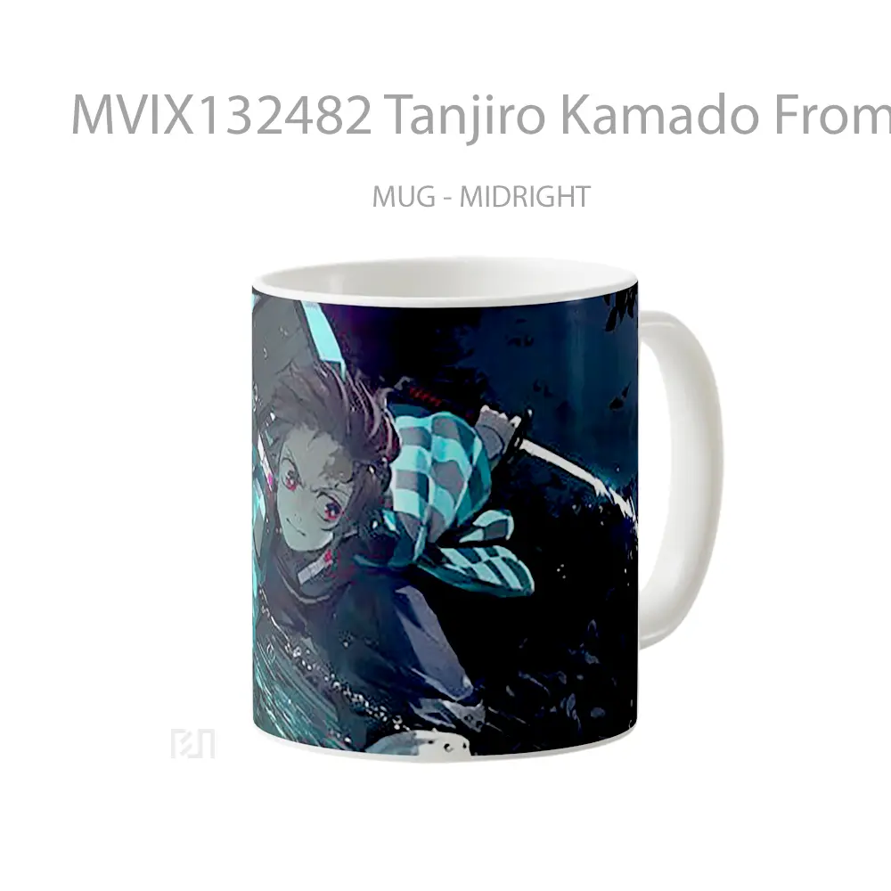 Mug Tanjiro Kamado From Demon Slayer V2 Cangkir Anime - All-side / Desain