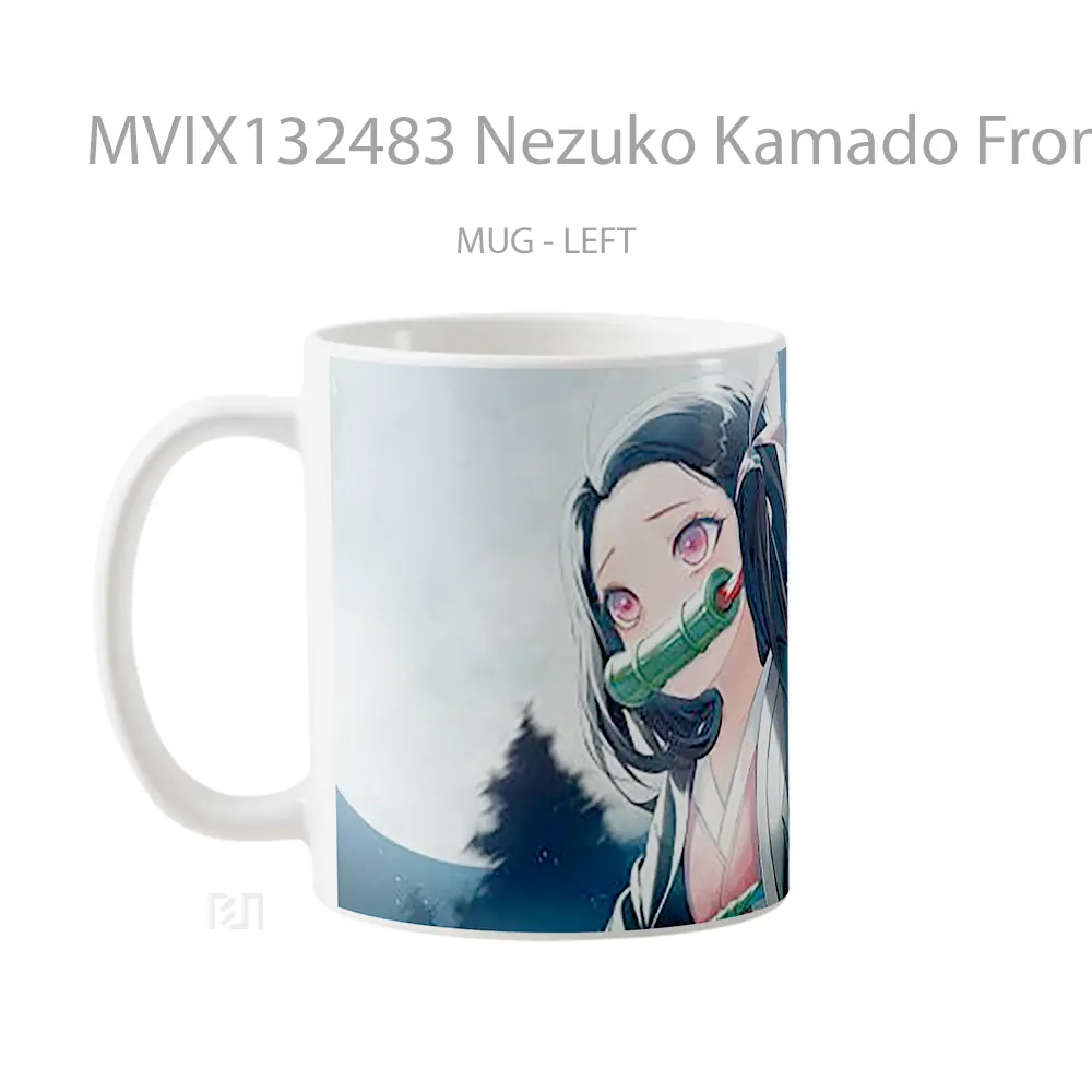 Mug Nezuko Kamado From Demon Slayer Cangkir Anime - All-side / Desain