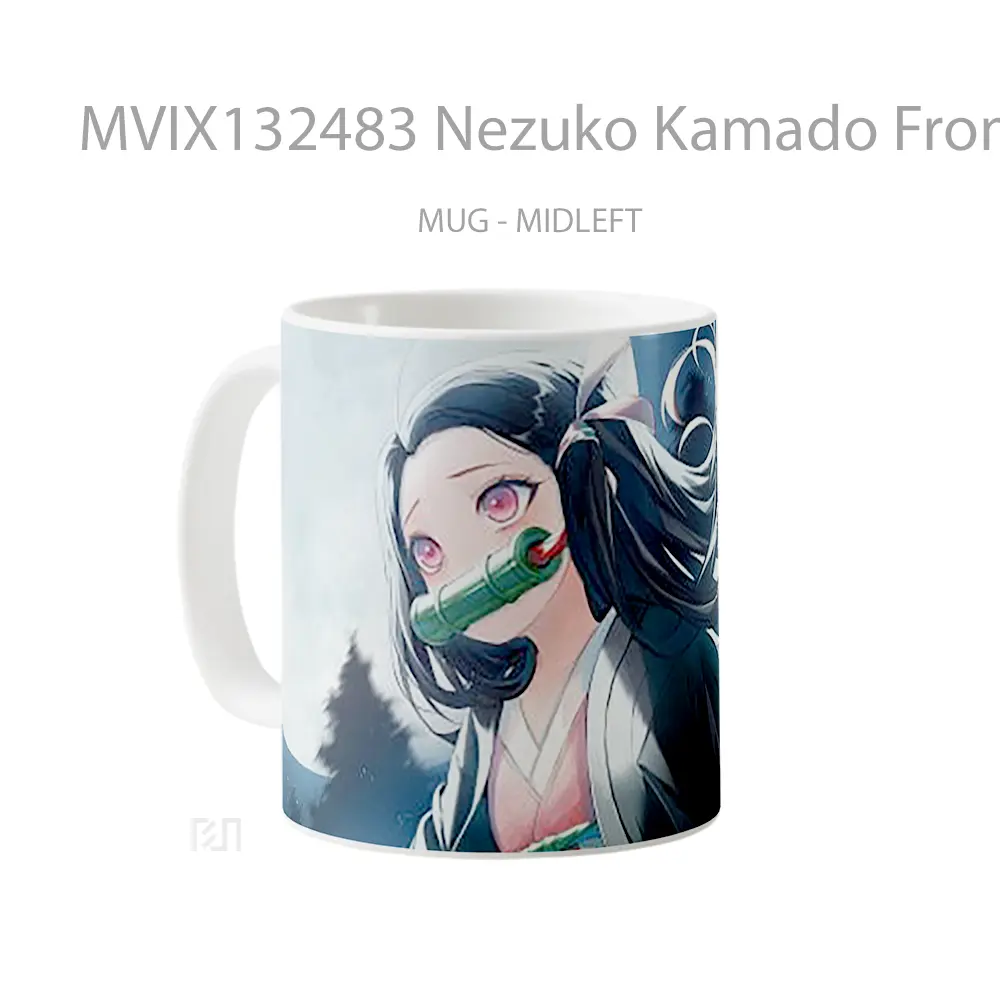 Mug Nezuko Kamado From Demon Slayer Cangkir Anime - All-side / Desain