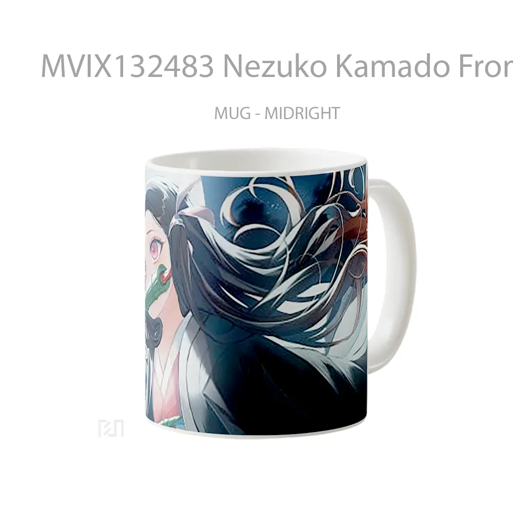 Mug Nezuko Kamado From Demon Slayer Cangkir Anime - All-side / Desain