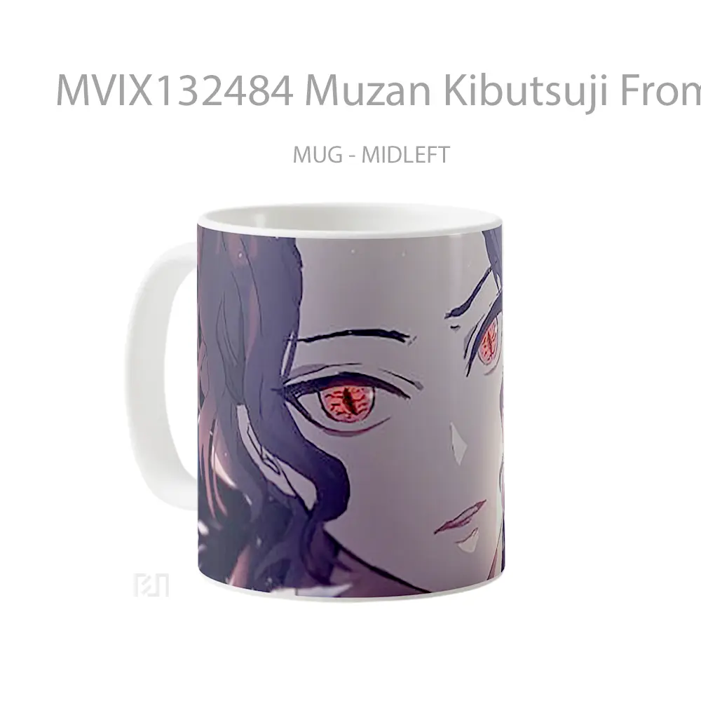 Mug Muzan Kibutsuji From Demon Slayer V1 Cangkir Anime - All-side / Desain