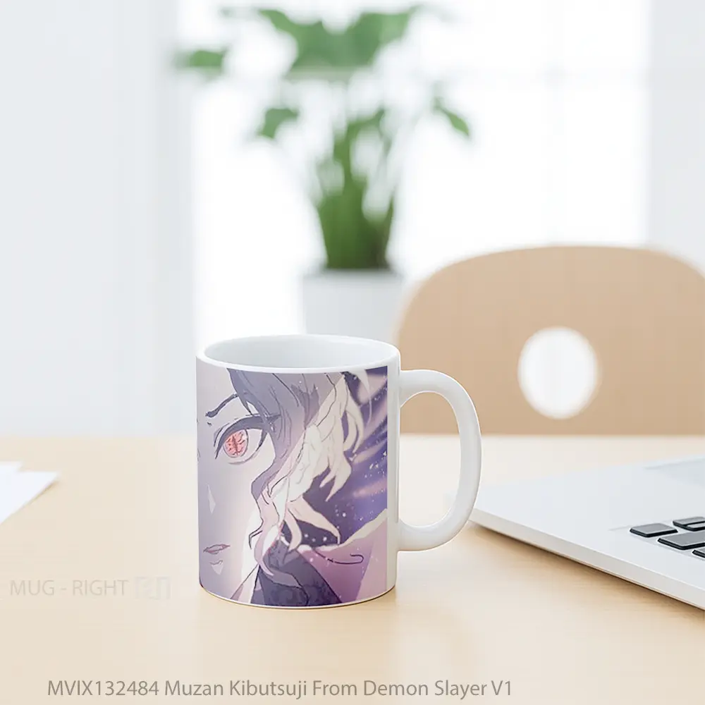 Mug Muzan Kibutsuji From Demon Slayer V1 Cangkir Anime - All-side / Desain