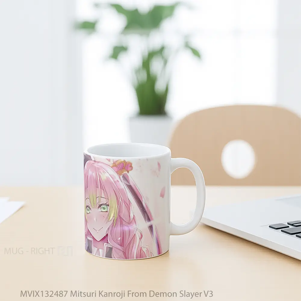 Mug Mitsuri Kanroji From Demon Slayer V3 Cangkir Anime - All-side / Desain
