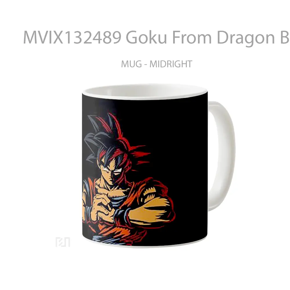 Mug Goku From Dragon Ball V2 Cangkir Anime - All-side / Desain