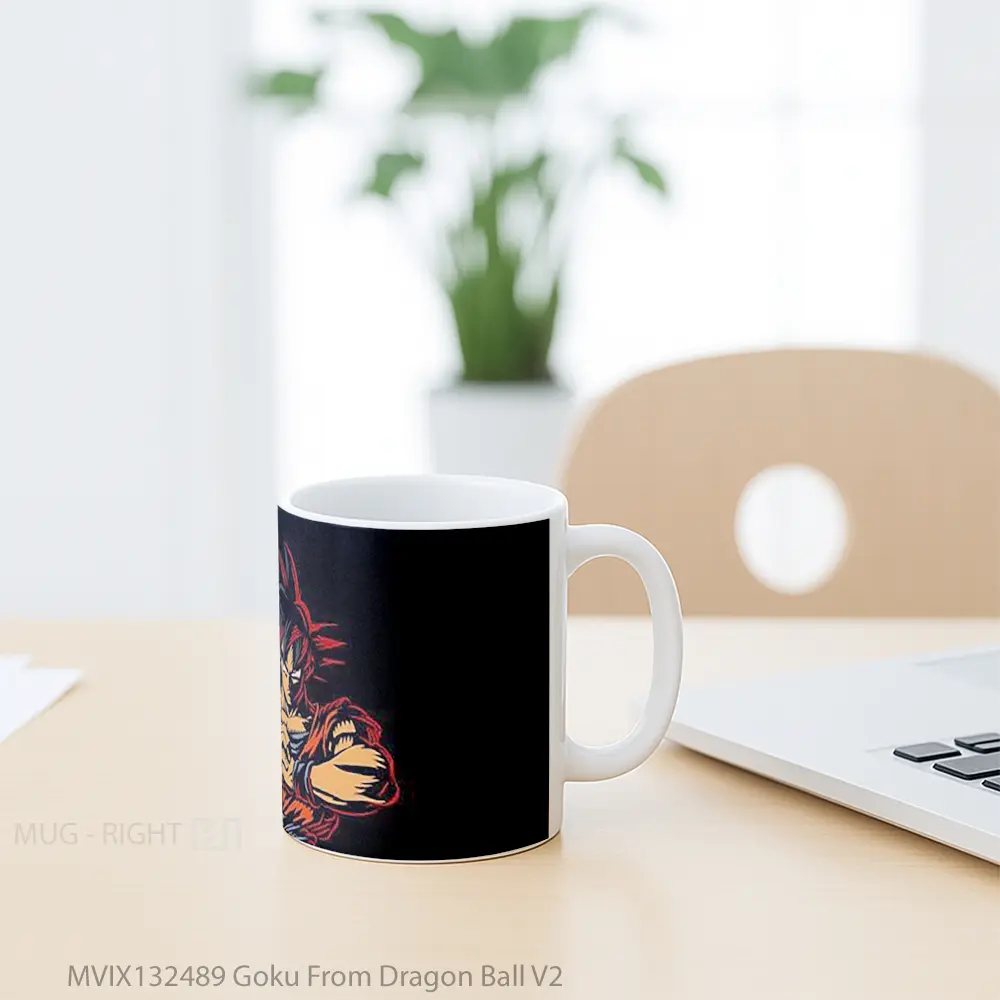 Mug Goku From Dragon Ball V2 Cangkir Anime - All-side / Desain