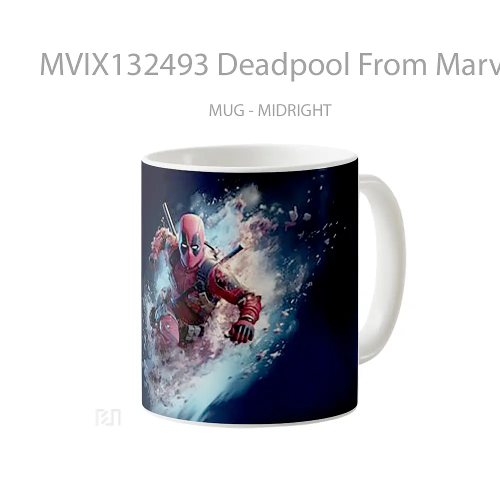 Mug Deadpool From Marvel Gelas Superhero - All-side / Desain