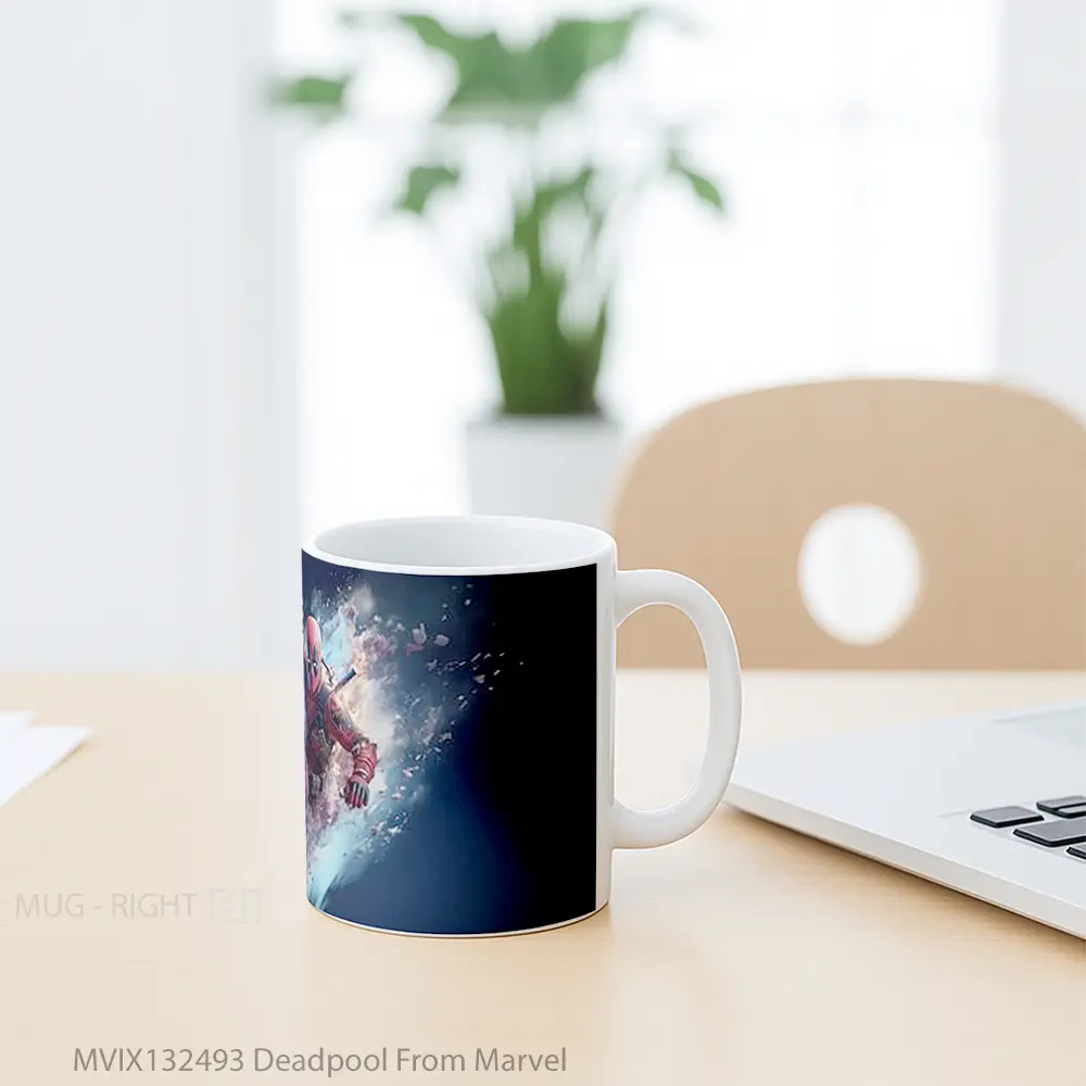 Mug Deadpool From Marvel Gelas Superhero - All-side / Desain
