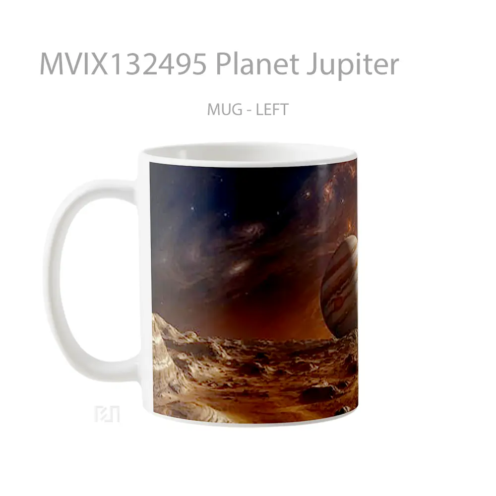 Mug Planet Jupiter Gelas Astronomi - All-side / Desain
