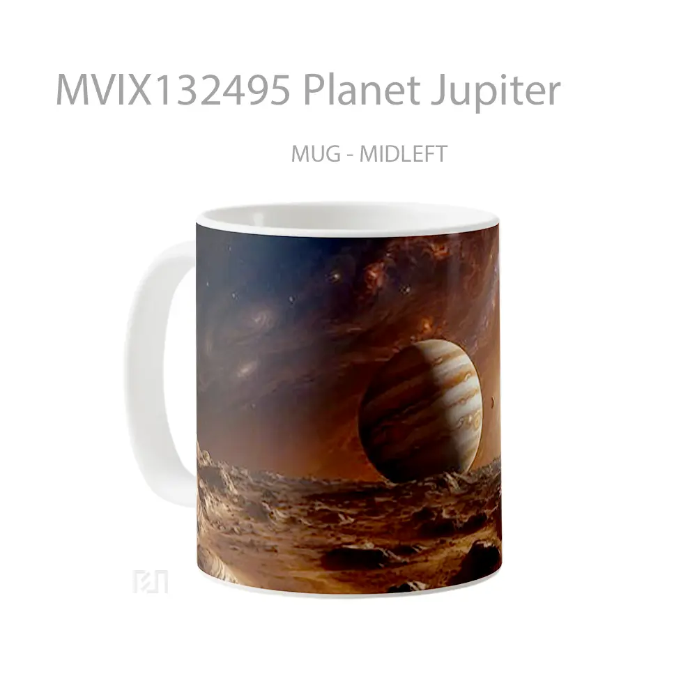 Mug Planet Jupiter Gelas Astronomi - All-side / Desain