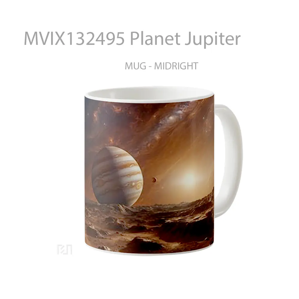 Mug Planet Jupiter Gelas Astronomi - All-side / Desain