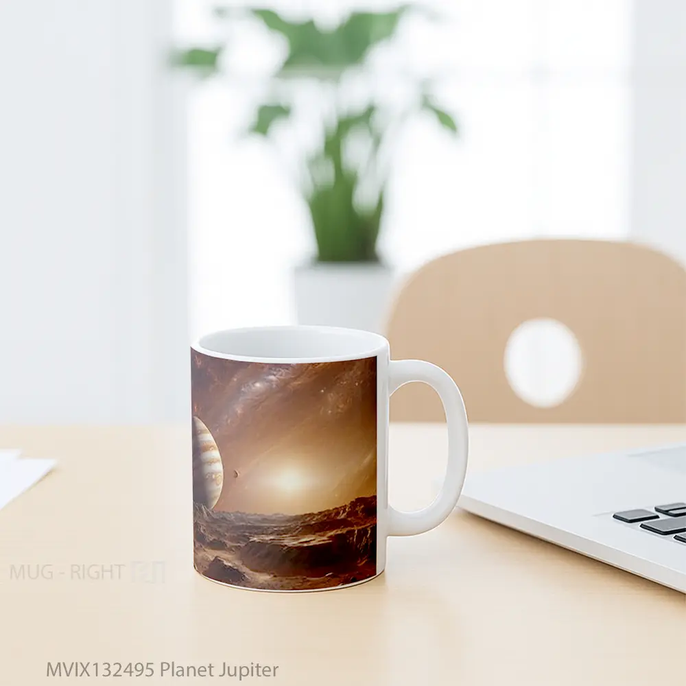 Mug Planet Jupiter Gelas Astronomi - All-side / Desain