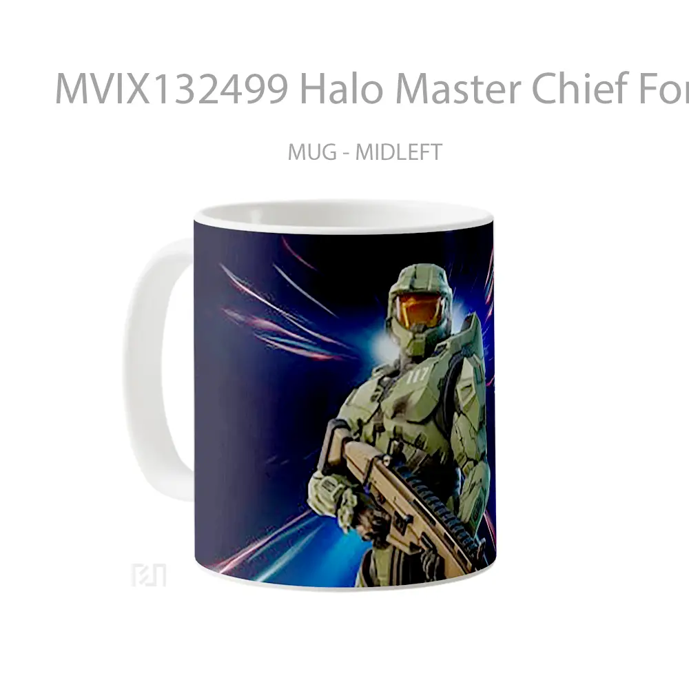 Mug Halo Master Chief Fortnite Cangkir Gamer - All-side / Desain