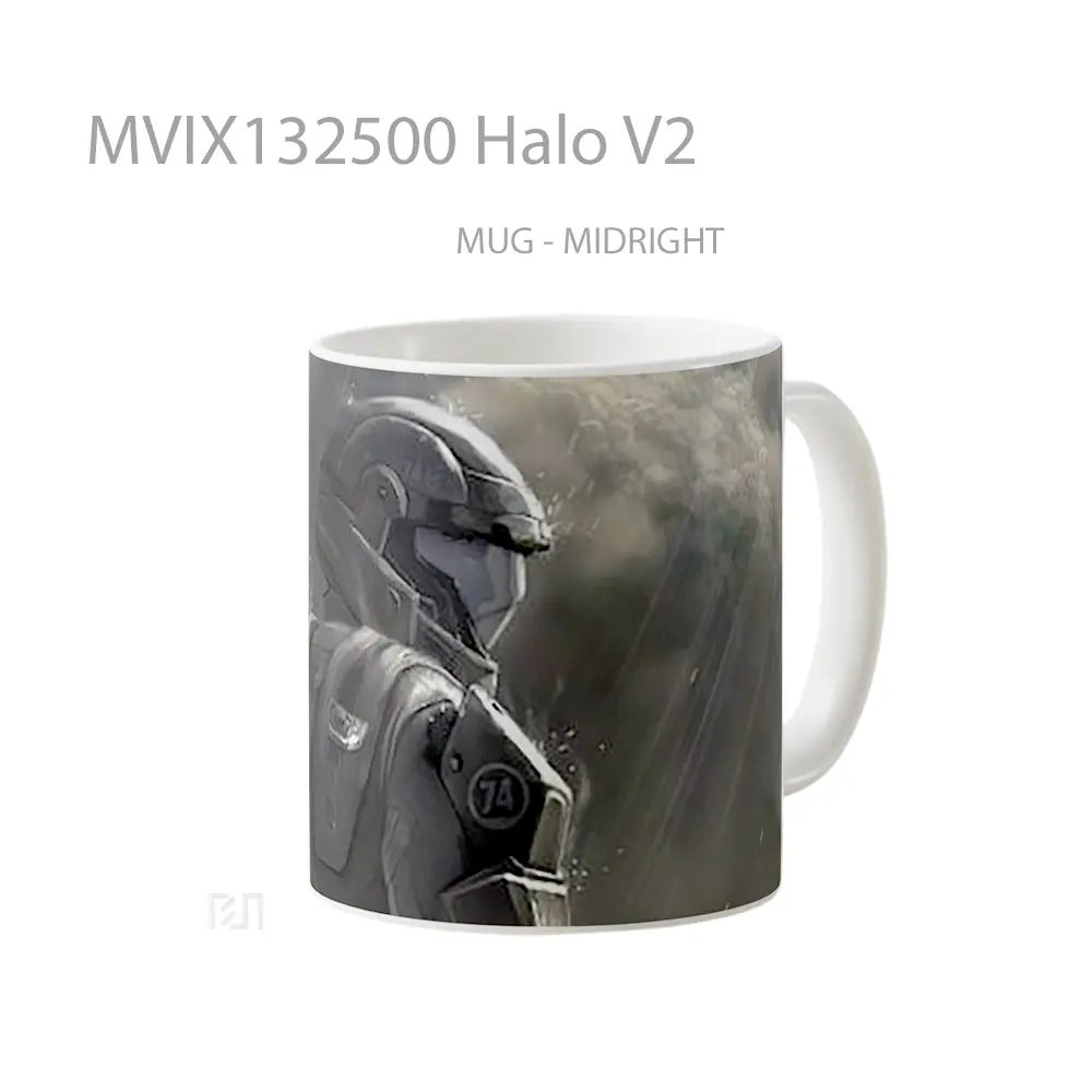 Mug Halo V2 Cangkir Gamer - All-side / Desain