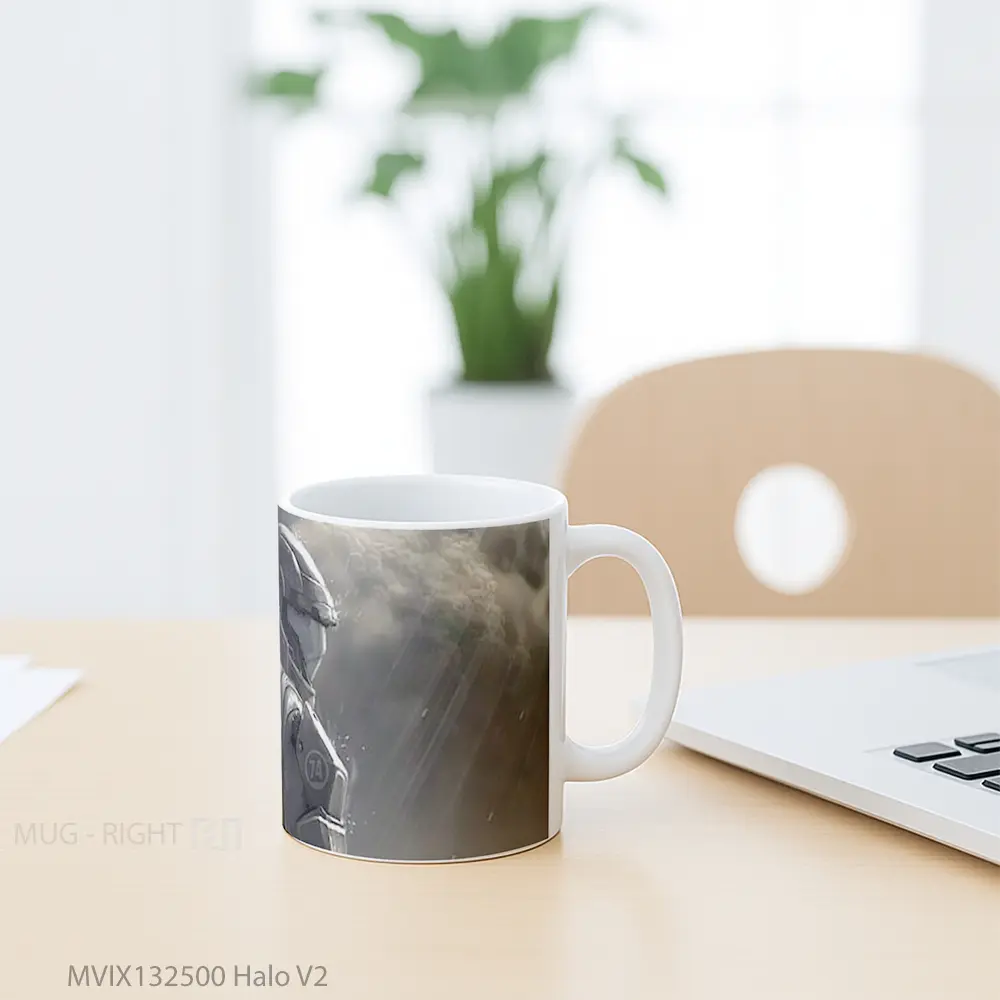 Mug Halo V2 Cangkir Gamer - All-side / Desain