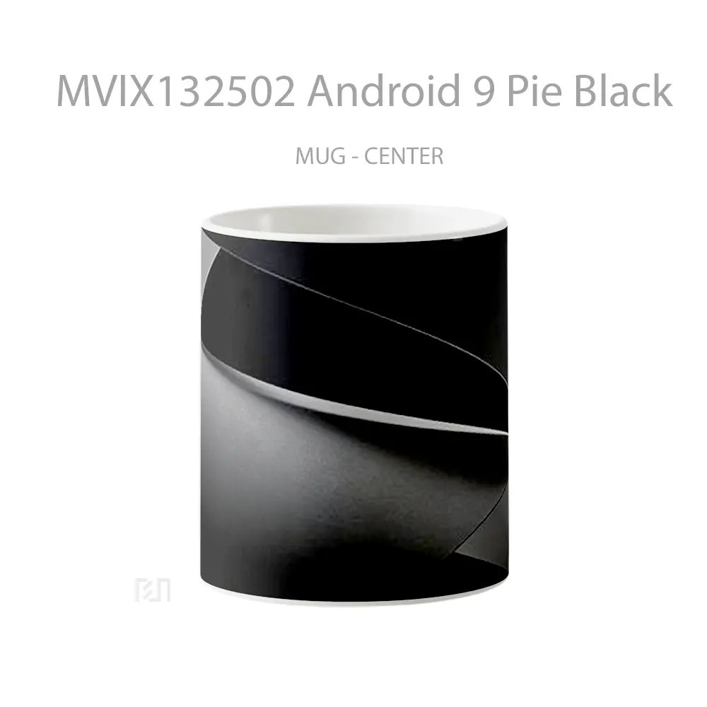 Mug Android 9 Pie Black Gelas Keramik Unik
