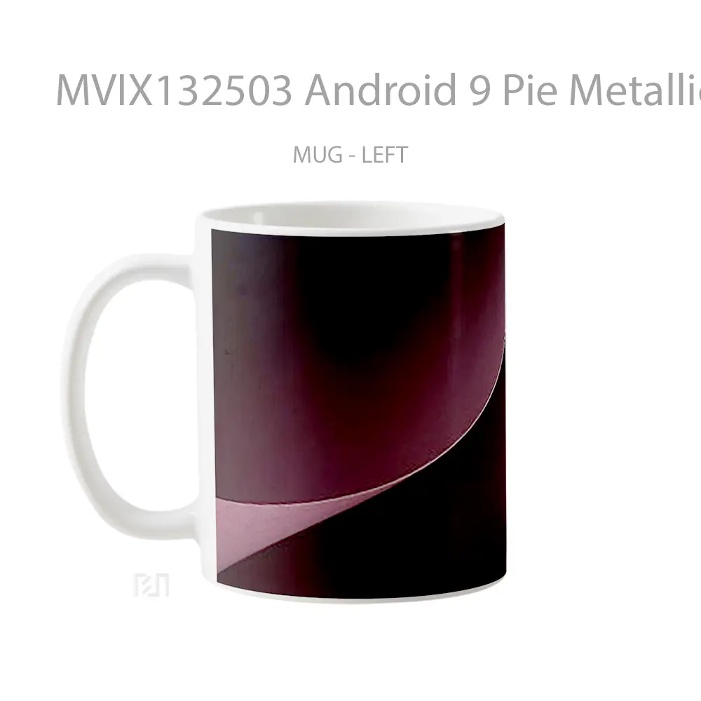 Mug Android 9 Pie Metallic Pink Gelas Keramik Unik - All-side / Desain