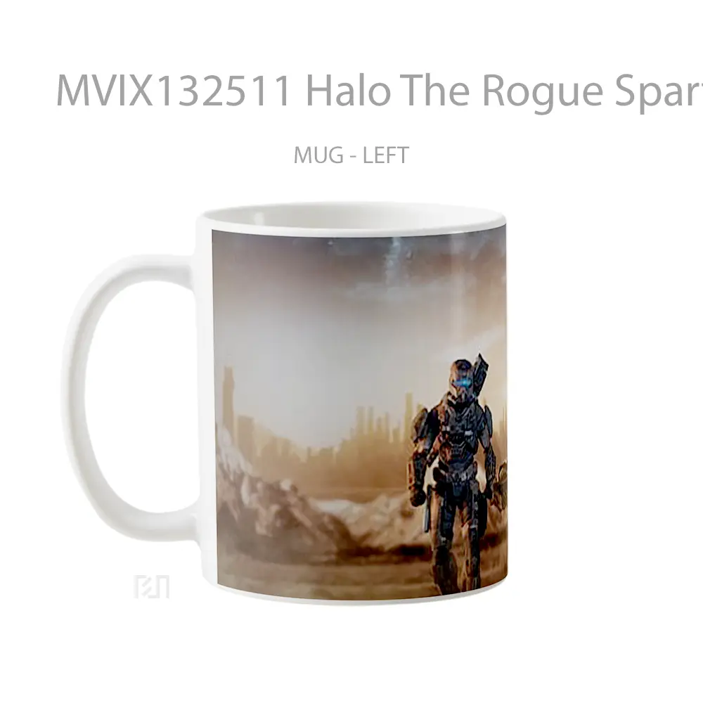 Mug Halo The Rogue Spartan Cangkir Gamer - All-side / Desain