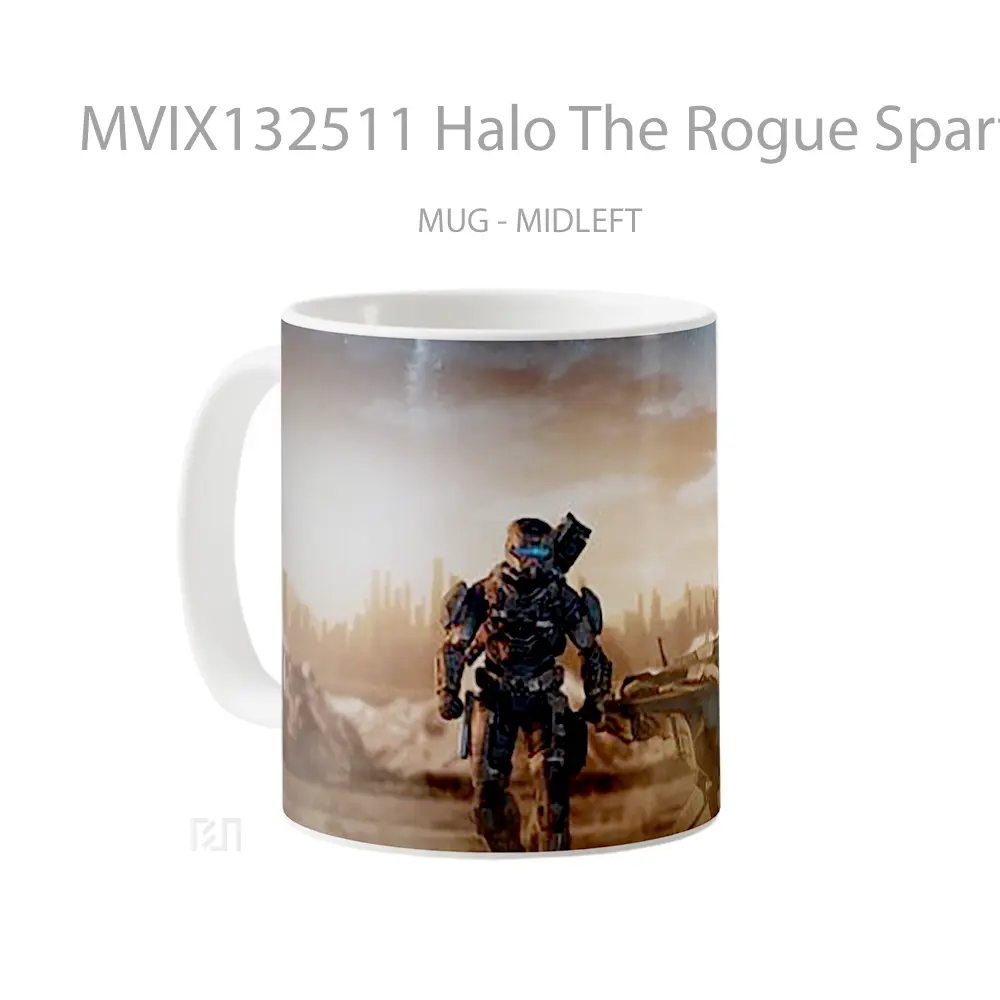 Mug Halo The Rogue Spartan Cangkir Gamer - All-side / Desain