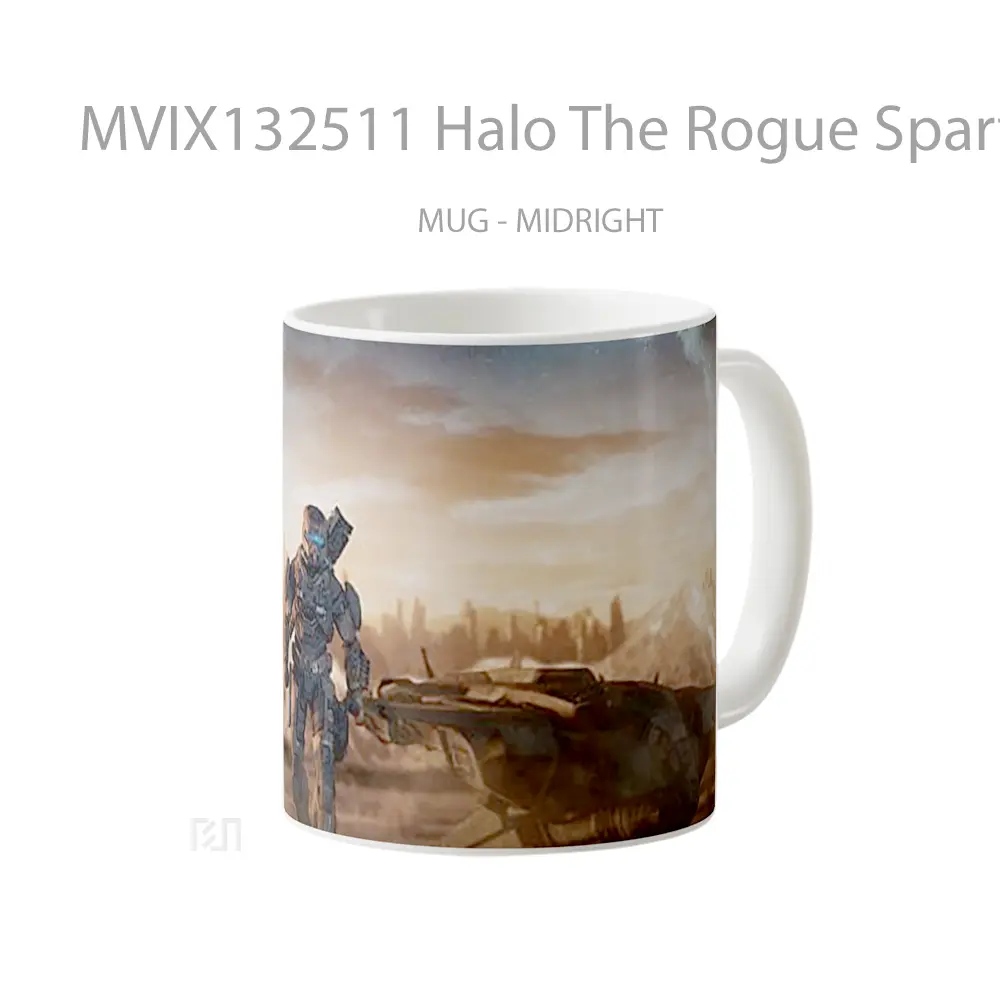 Mug Halo The Rogue Spartan Cangkir Gamer - All-side / Desain