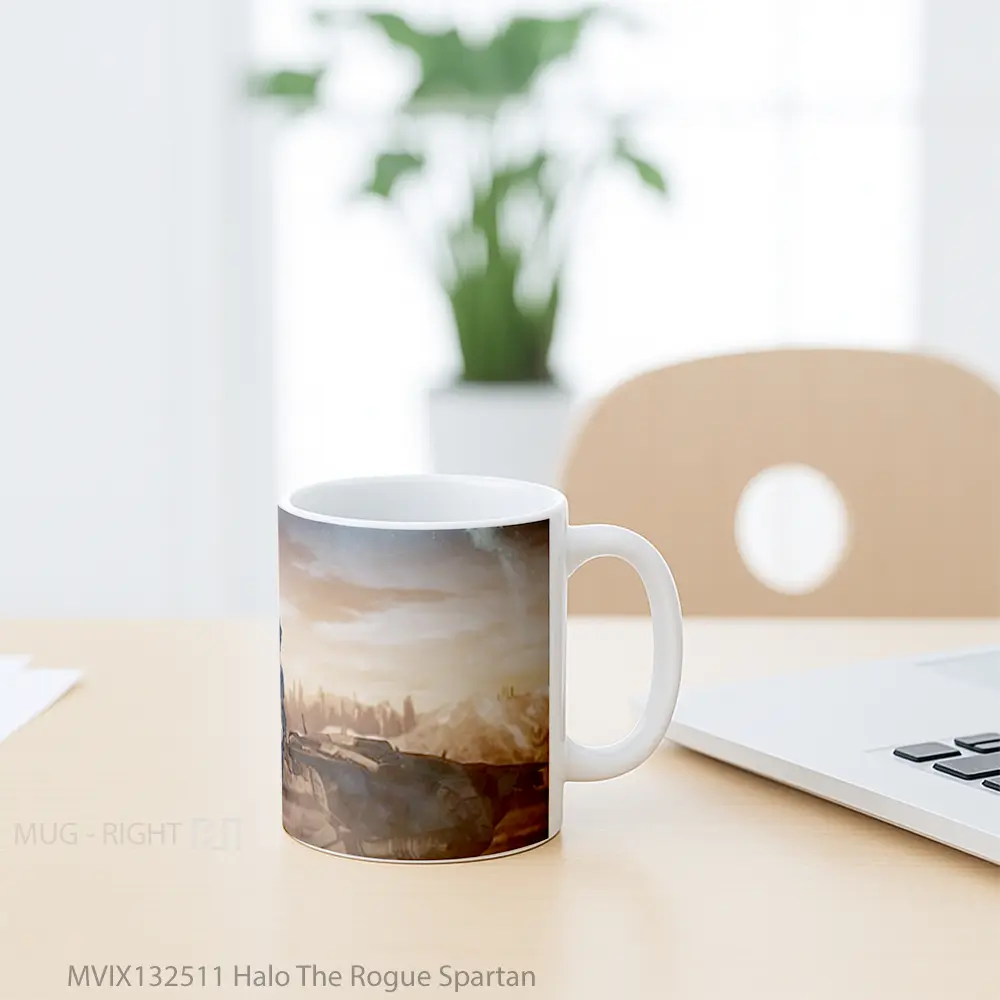 Mug Halo The Rogue Spartan Cangkir Gamer - All-side / Desain
