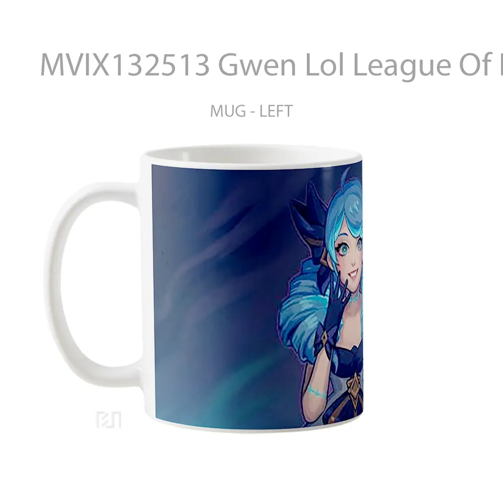 Mug Gwen Lol League Of Legends Illustration Cangkir Gamer - All-side / Desain