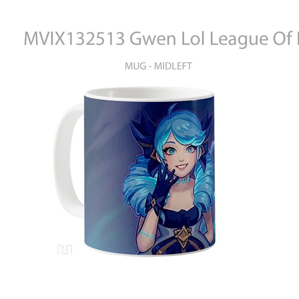 Mug Gwen Lol League Of Legends Illustration Cangkir Gamer - All-side / Desain
