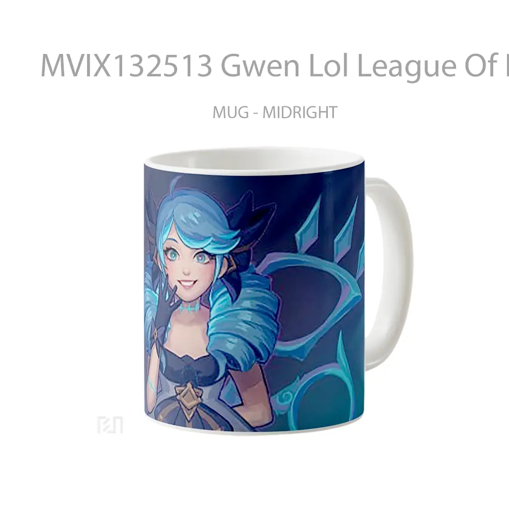 Mug Gwen Lol League Of Legends Illustration Cangkir Gamer - All-side / Desain