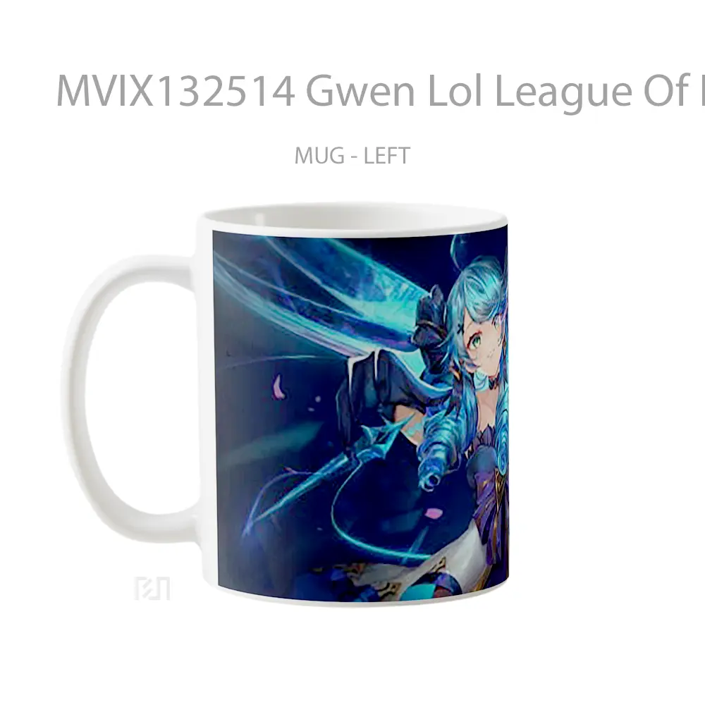 Mug Gwen Lol League Of Legends V2 Cangkir Gamer - All-side / Desain