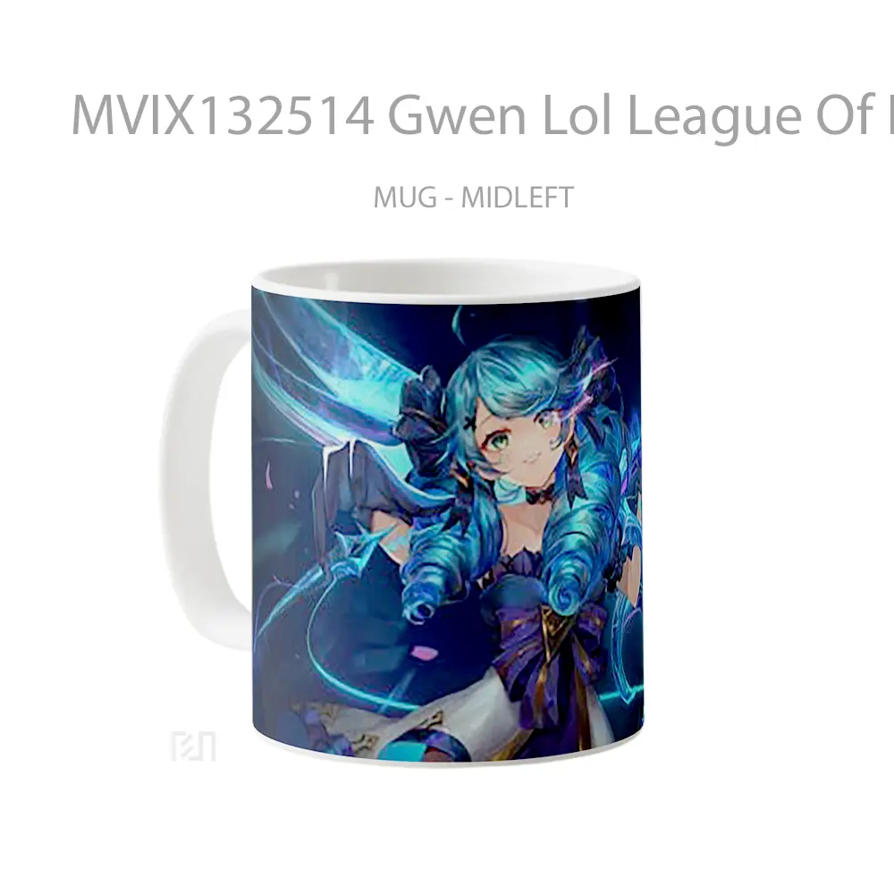 Mug Gwen Lol League Of Legends V2 Cangkir Gamer - All-side / Desain