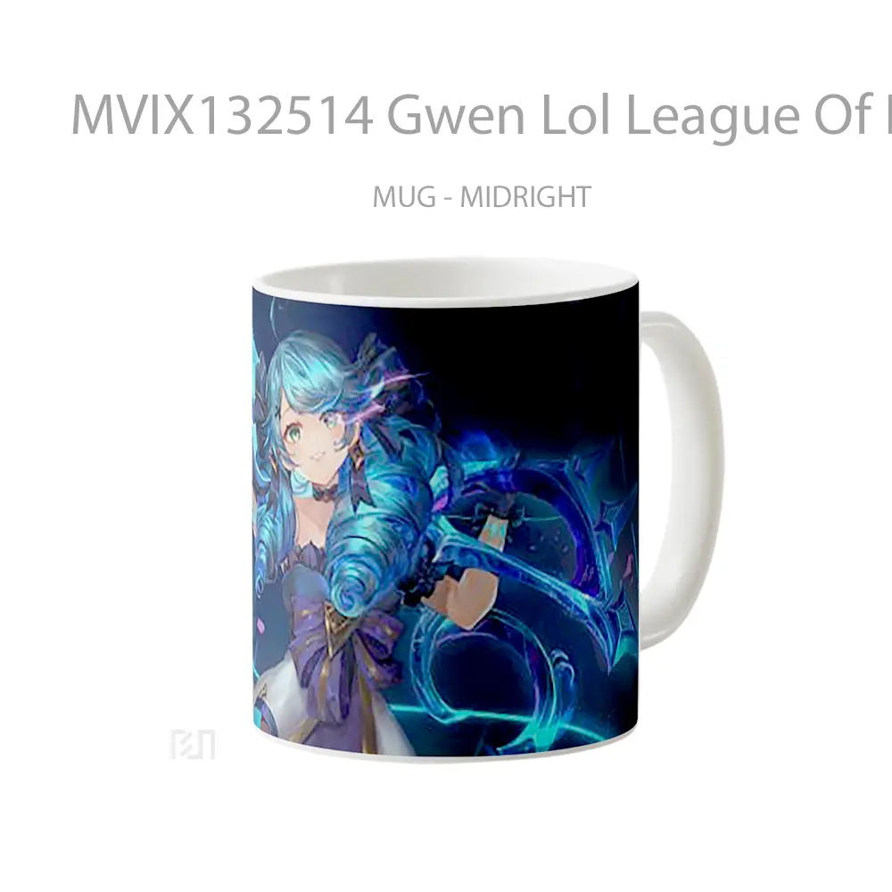 Mug Gwen Lol League Of Legends V2 Cangkir Gamer - All-side / Desain
